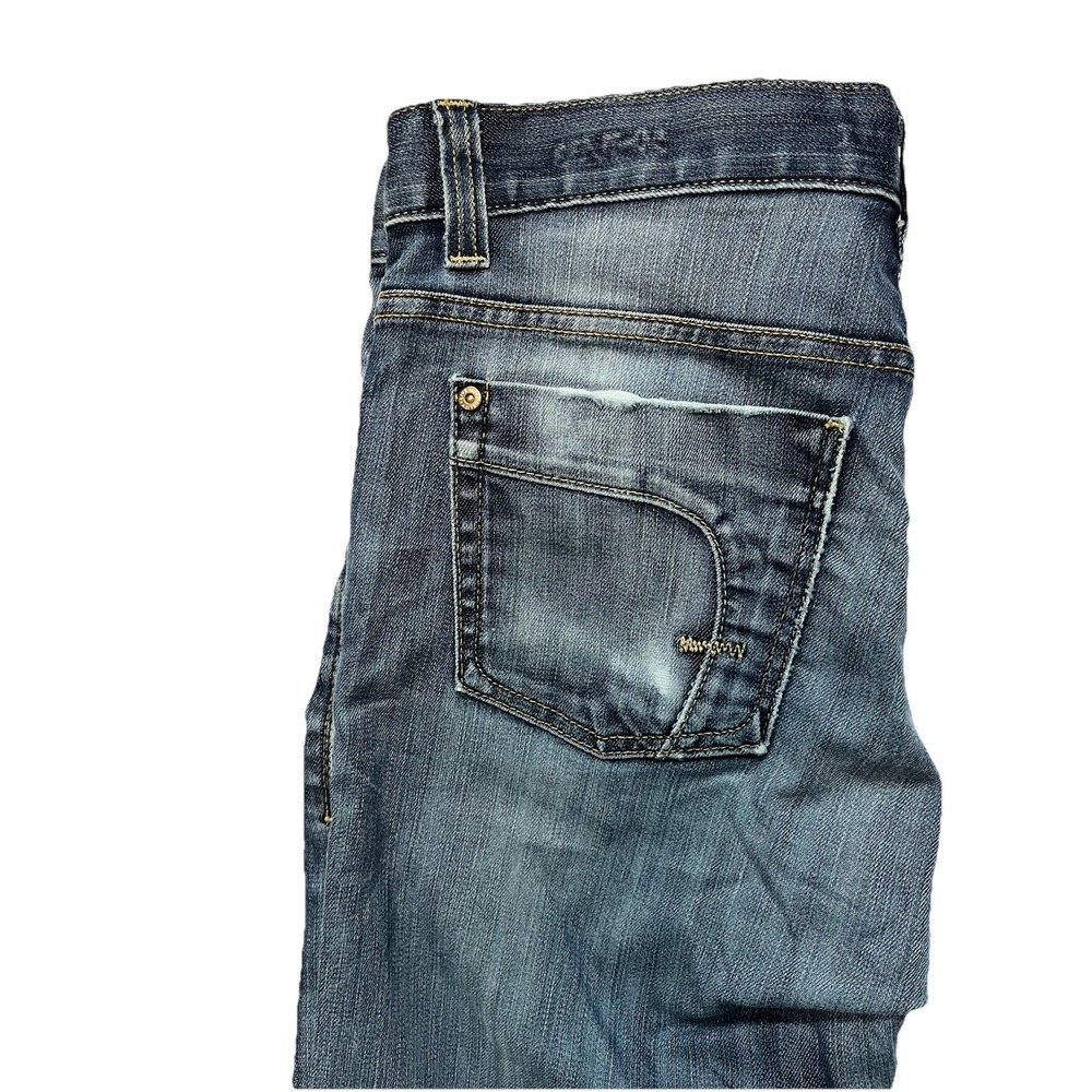 Fidelity Jeans Mens Blue Distressed Calvary Selvedge Seam 50-11/33 Denim - Picture 7 of 13